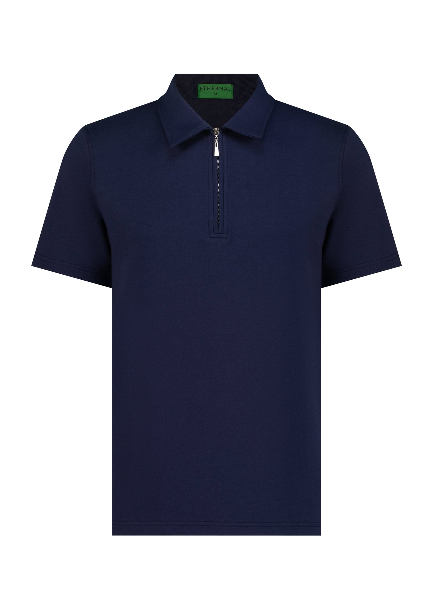 Soluxe Zip Polo (Deep Navy)