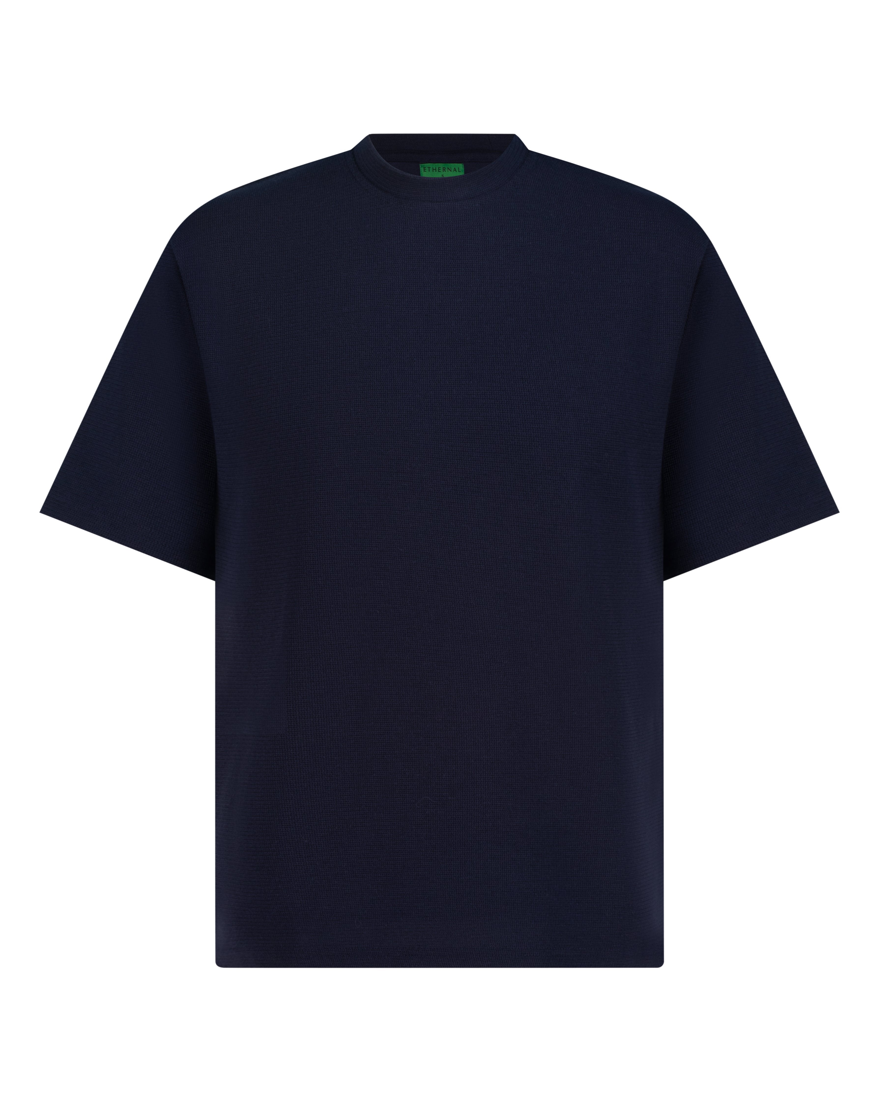 City Textured T-Shirt (Navy)