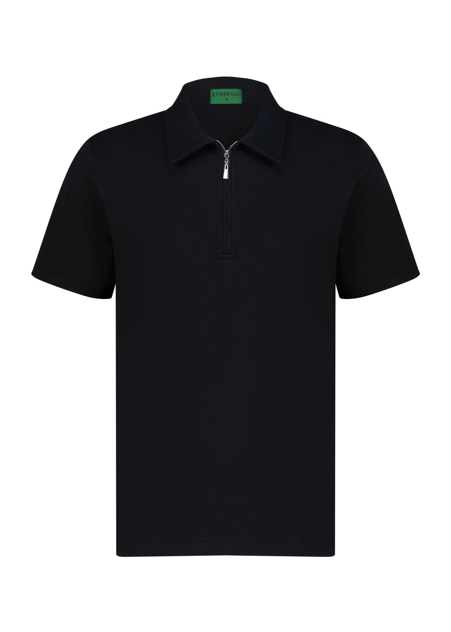 Soluxe Zip Polo (Black)
