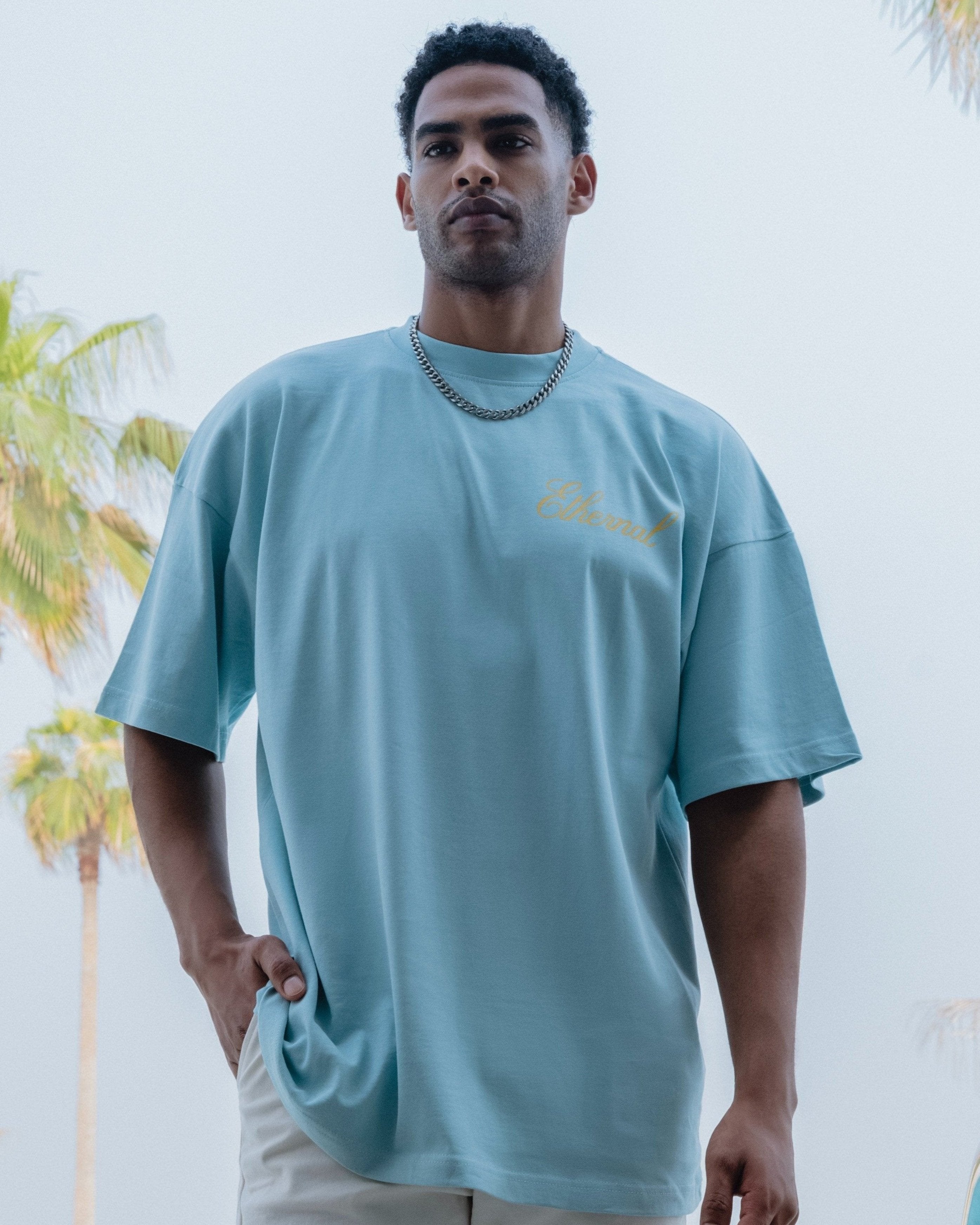 Beach Club T-Shirt (Baby Blue)