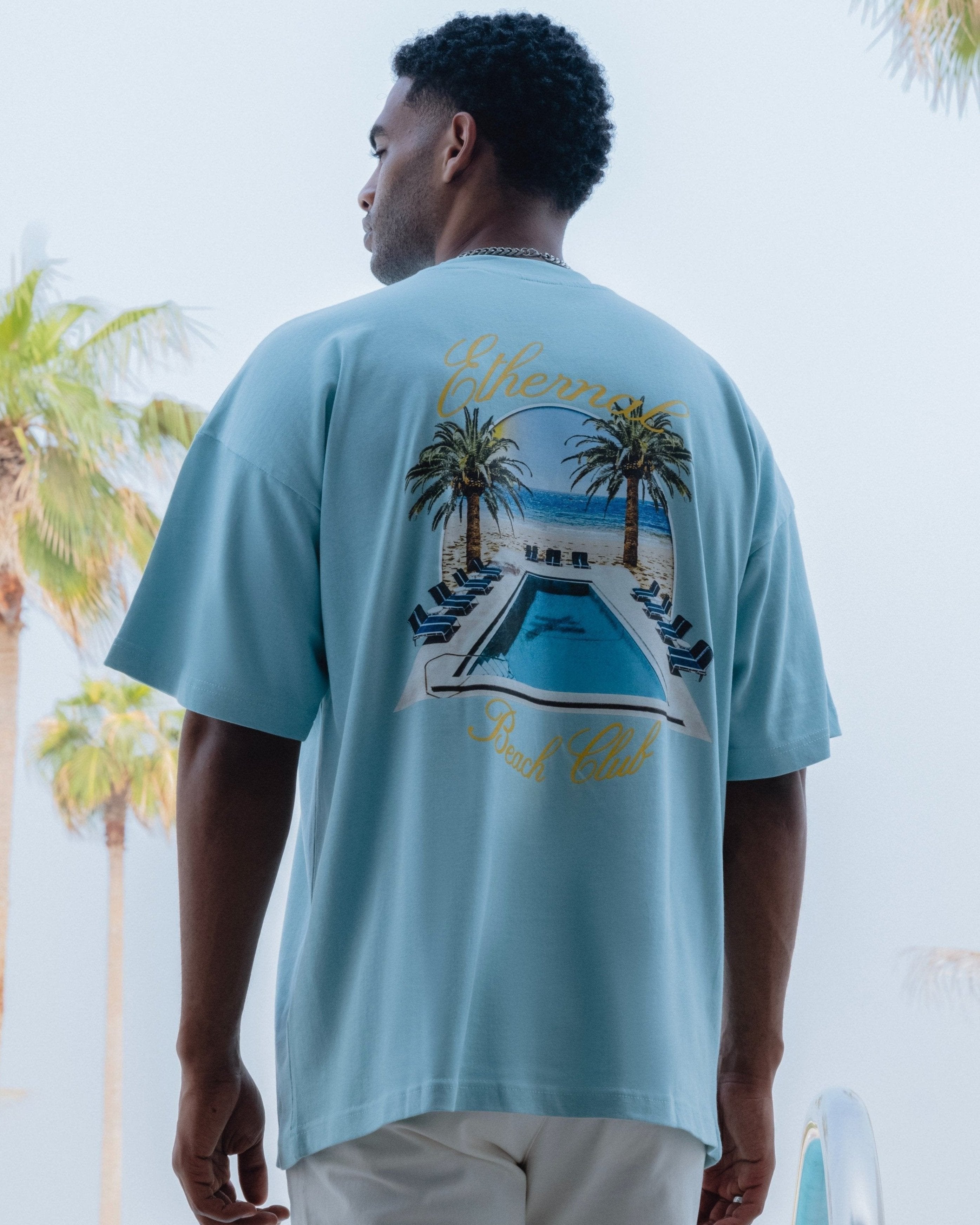 Beach Club T-Shirt (Baby Blue)